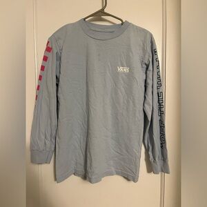 Light Blue Vans Long Sleeve